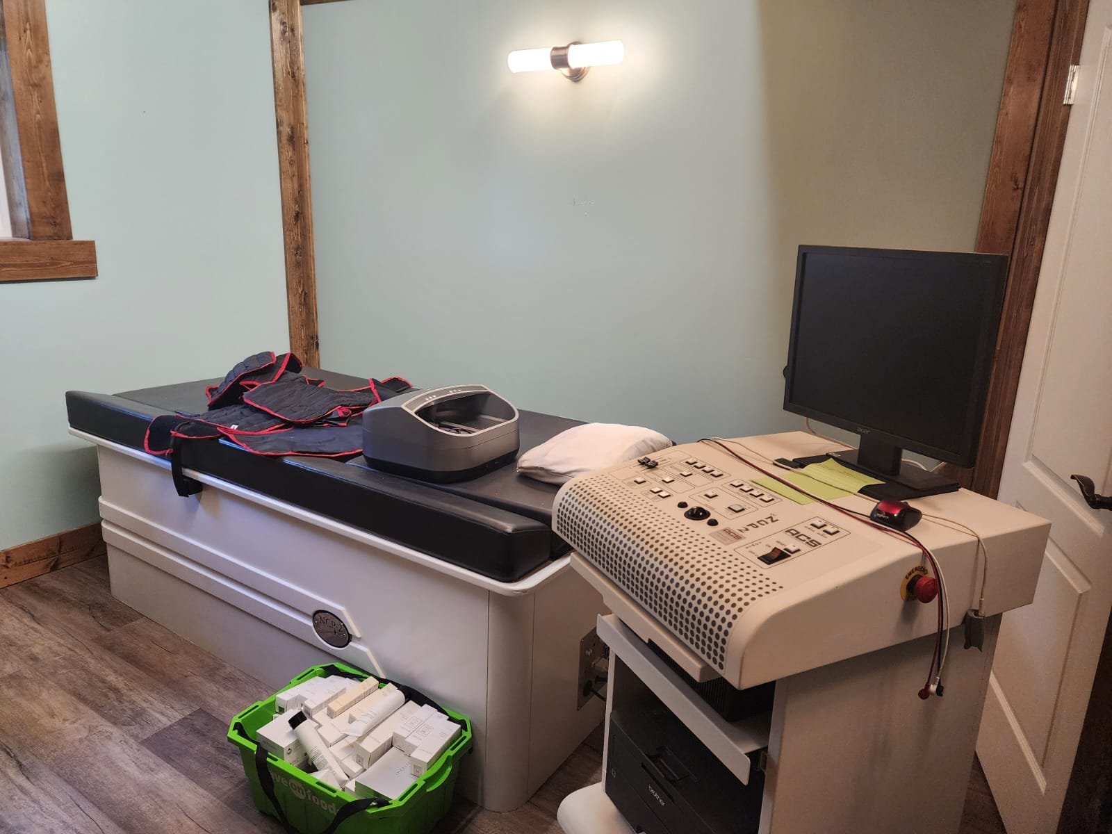Cardio stress screening equipment at Supernatural Light Therapy